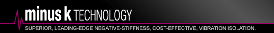MinusK Technology - Superior, Leading-Edge Negative Stiffness, Cost-Effective Vibration Isolation.