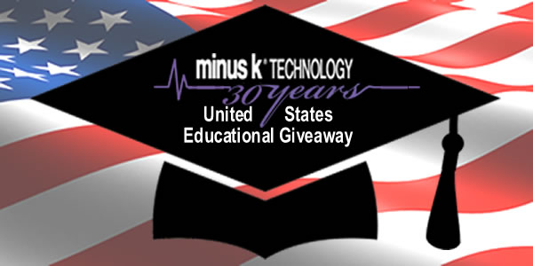 Minus K US Educational Giveaway 30 year logo